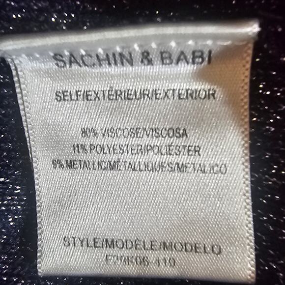 Sachin & Babi Amelie Metallic Knit Bodycon Dress Size S - Picture 6 of 9
